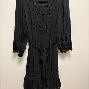 Kobi Halperin Black Lace Detail Dress